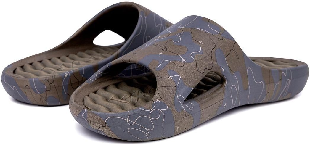 image:imageNautica Mens Athletic Slides Sport Shower Sandals for Indoor amp Outdoor Lightweight Durable and ComfortableCamo