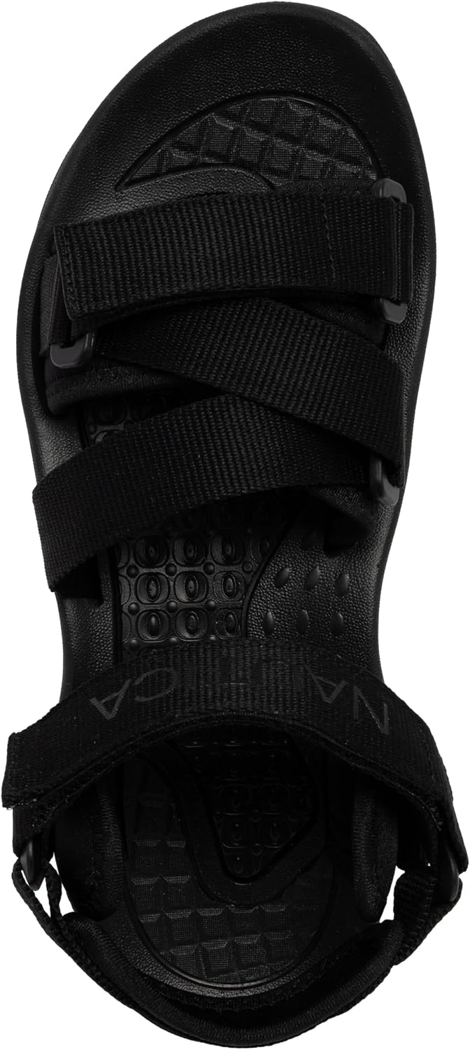 image:imageNautica Mens Athletic Sport Sandals Adjustable Strap Comfortable OpenToe Hiking amp Walking Sandals with Cushioned SoleBlackbrayden