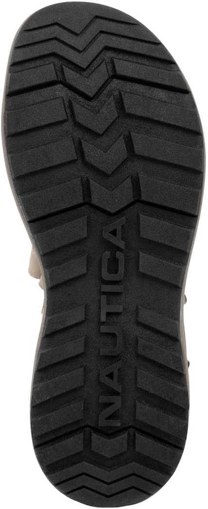 image:imageNautica Mens Athletic Sport Sandals Adjustable Strap Comfortable OpenToe Hiking amp Walking Sandals with Cushioned SoleBrown Black