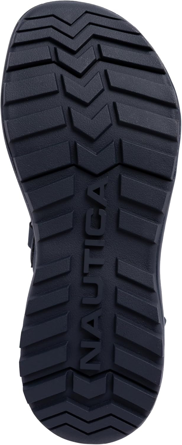 image:imageNautica Mens Athletic Sport Sandals Adjustable Strap Comfortable OpenToe Hiking amp Walking Sandals with Cushioned SoleNavy White Popchisholm