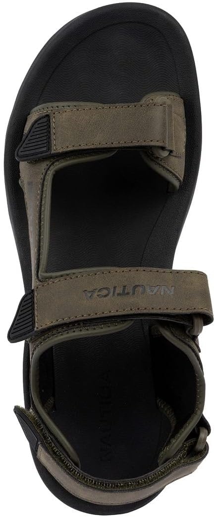 image:imageNautica Mens Athletic Sport Sandals Adjustable Strap Comfortable OpenToe Hiking amp Walking Sandals with Cushioned SoleOlivechisholm
