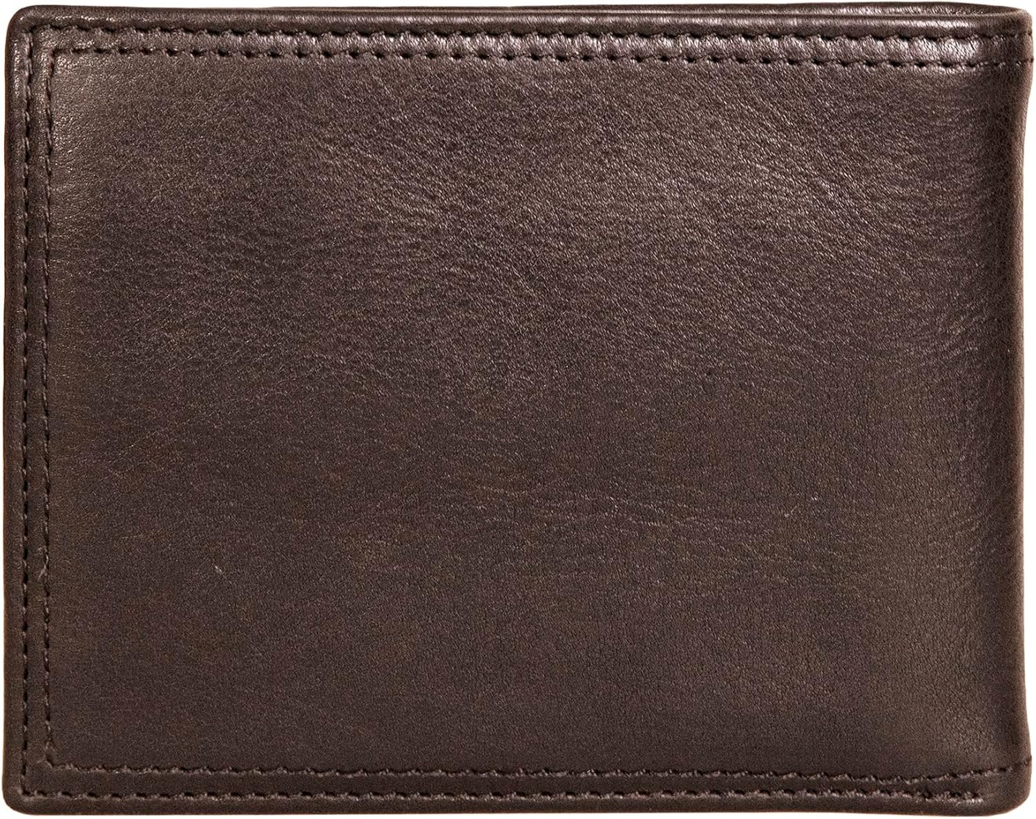 image:imageNautica Mens Bifold Leather Wallet RFID Blocking ID Window Card Slots Organization Durable StylishEnameled Logo Brown