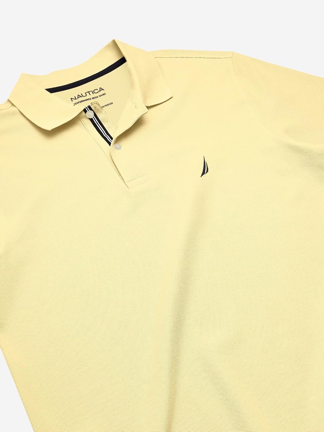 image:imageNautica Mens Big and Tall Classic Fit Short Sleeve Solid Performance Deck Polo ShirtCorn