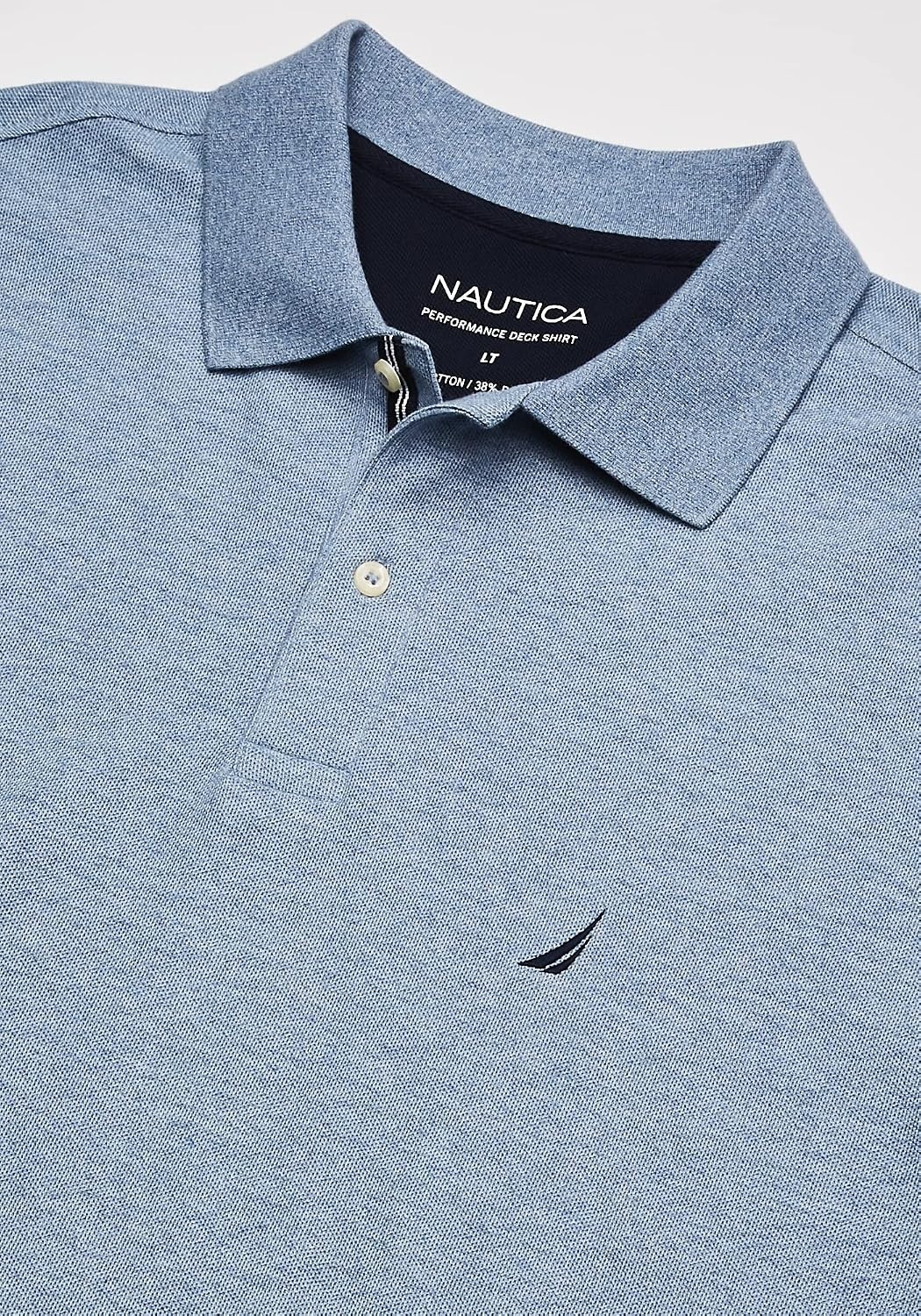 image:imageNautica Mens Big and Tall Classic Fit Short Sleeve Solid Performance Deck Polo ShirtDeep Anchor Heather