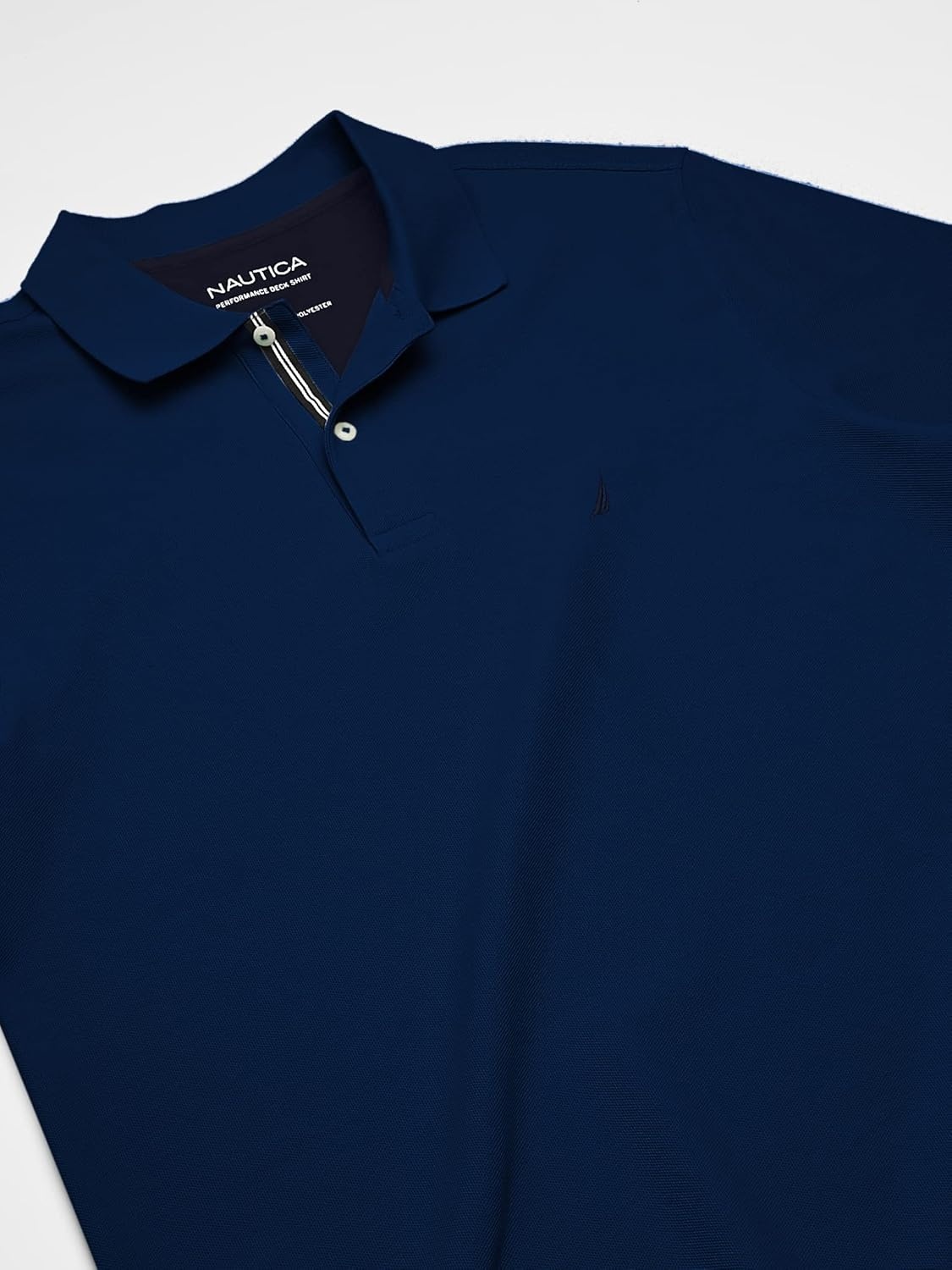 image:imageNautica Mens Big and Tall Classic Fit Short Sleeve Solid Performance Deck Polo ShirtEstate Blue
