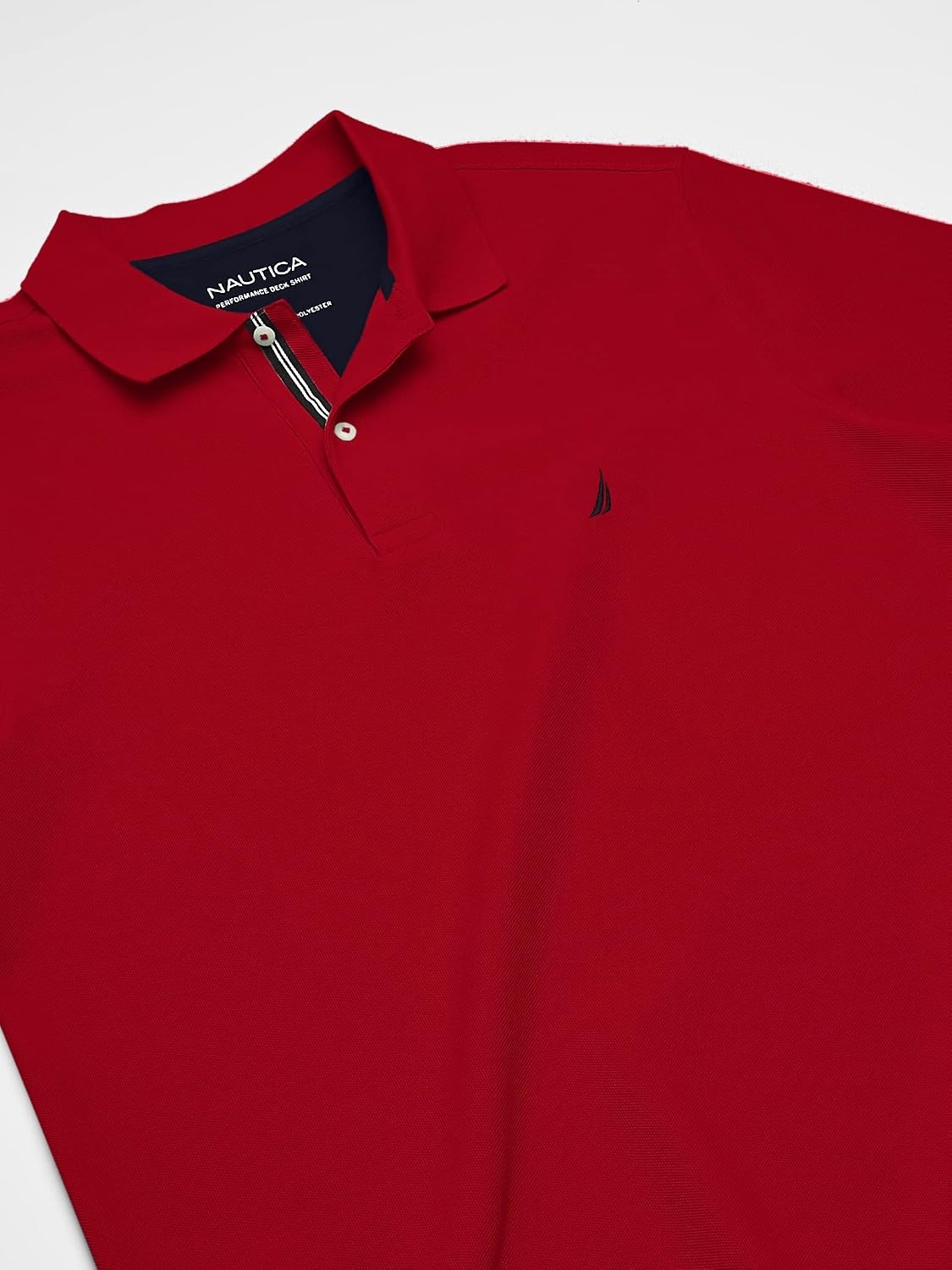 image:imageNautica Mens Big and Tall Classic Fit Short Sleeve Solid Performance Deck Polo ShirtNautica Red