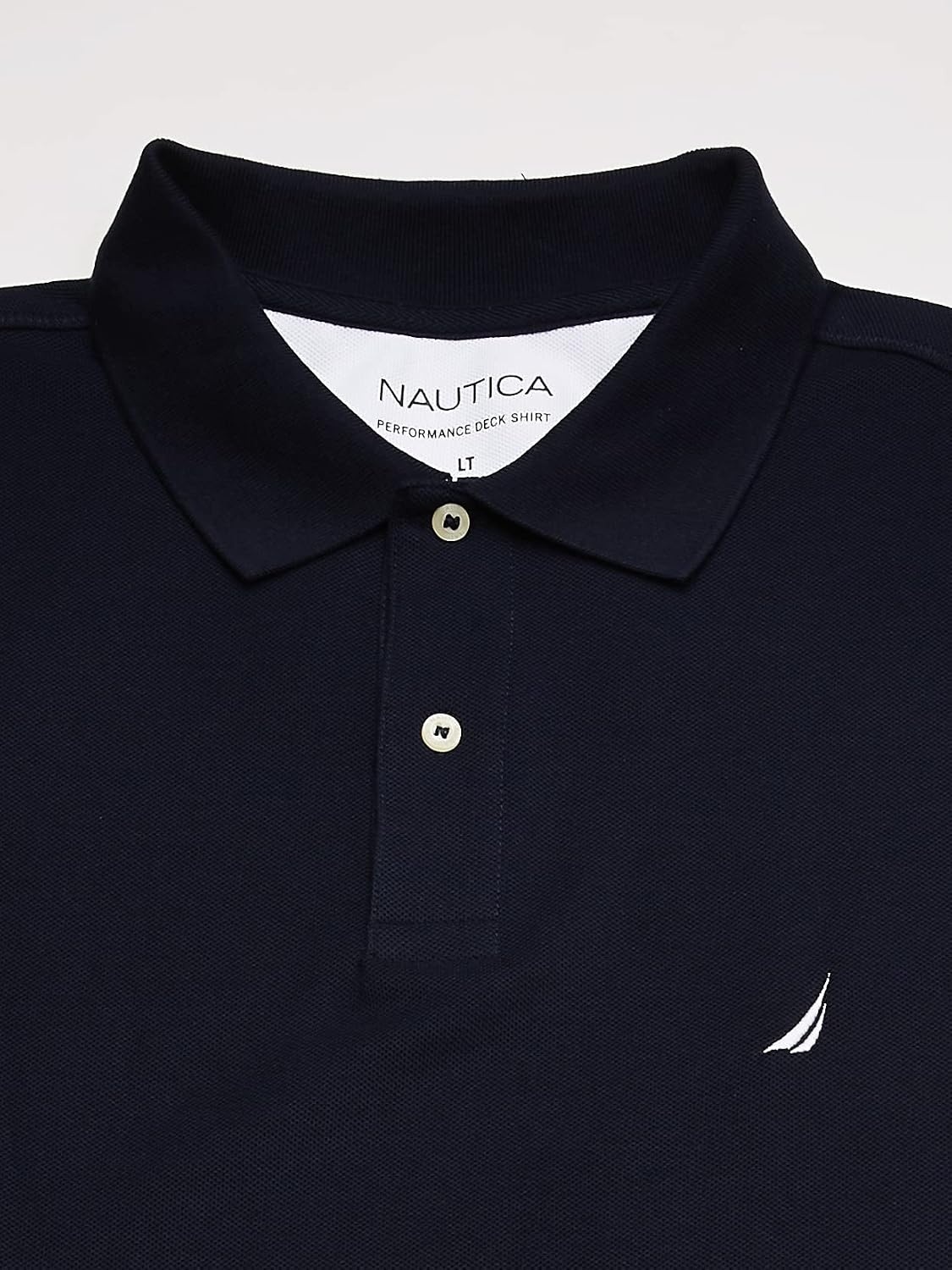 image:imageNautica Mens Big and Tall Classic Fit Short Sleeve Solid Performance Deck Polo ShirtNavy