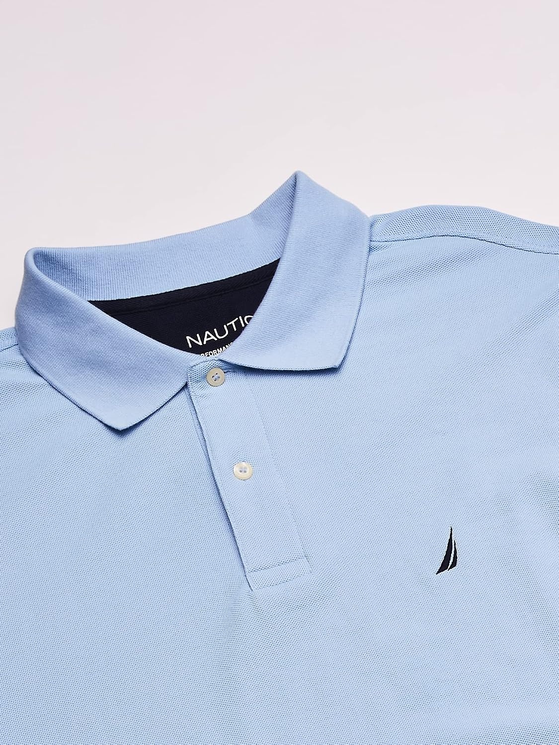 image:imageNautica Mens Big and Tall Classic Fit Short Sleeve Solid Performance Deck Polo ShirtNoon Blue
