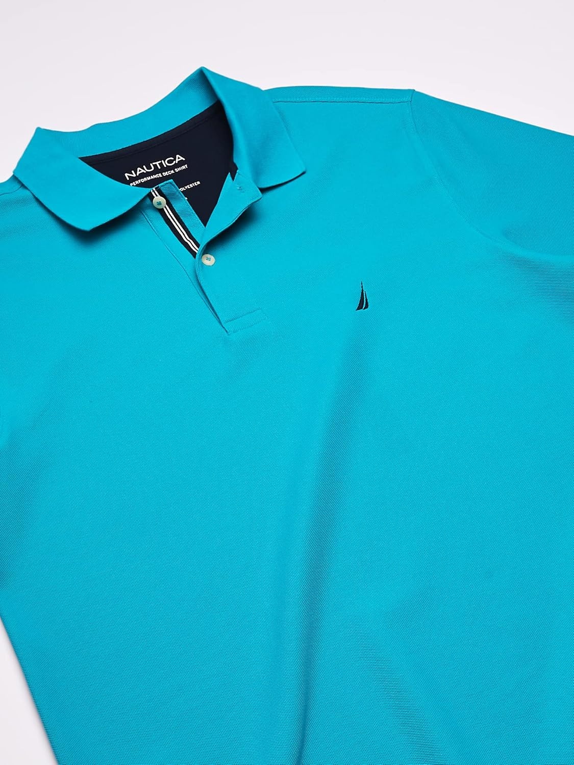 image:imageNautica Mens Big and Tall Classic Fit Short Sleeve Solid Performance Deck Polo ShirtTropic Wave
