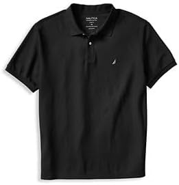 image:imageNautica Mens Big and Tall Classic Fit Short Sleeve Solid Performance Deck Polo ShirtTrue Black