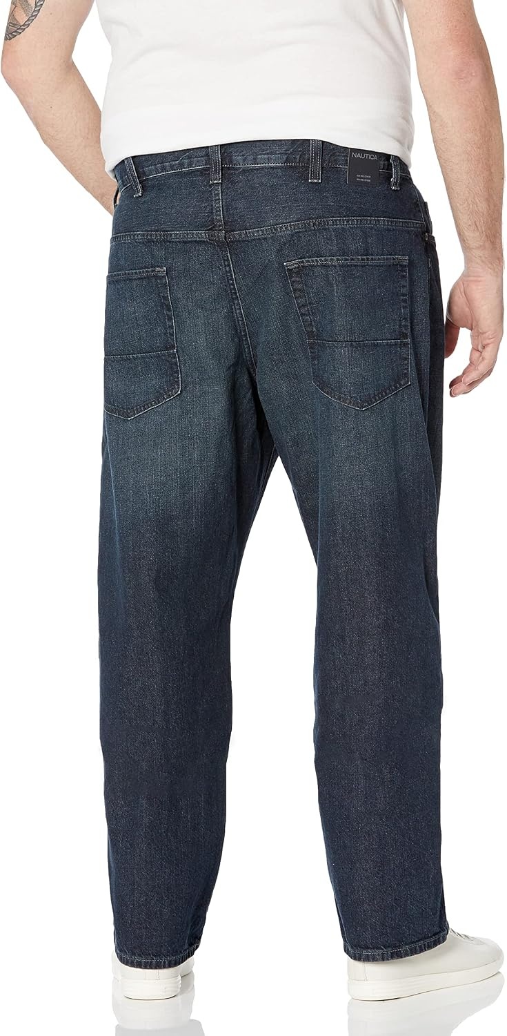 image:imageNautica Mens Big and Tall Relaxed Fit JeanRigger Blue