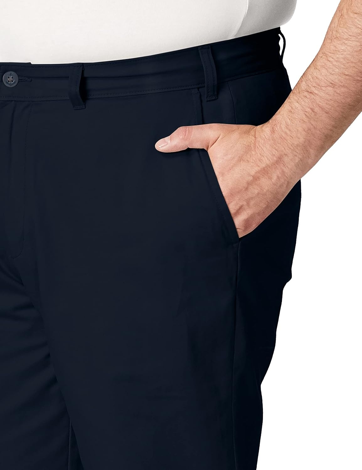 image:imageNautica Mens Big and Tall Twill FlatFront PantTrue Navy D83050