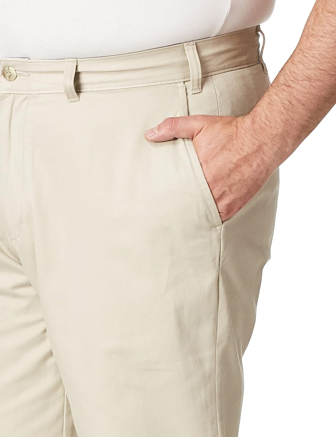 image:imageNautica Mens Big and Tall Twill FlatFront PantTrue Stone