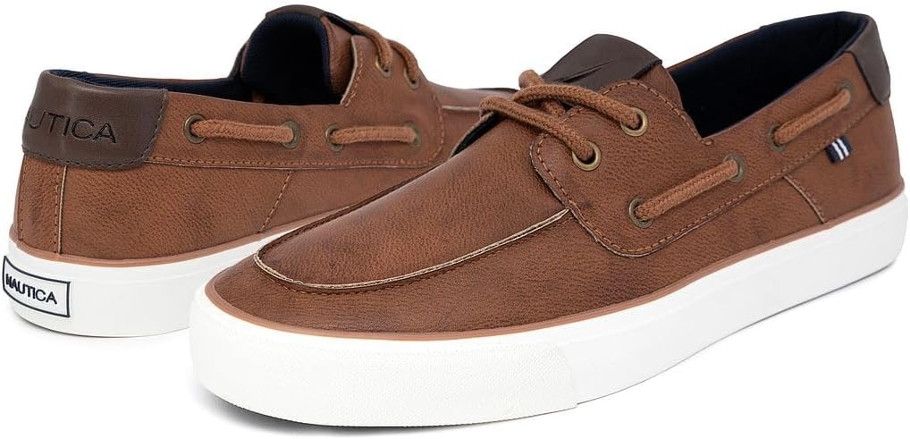 image:imageNautica Mens Casual Boat Shoes MocToe Loafers with Cushioned Insole Deck Fashion SneakerBrownallegheny