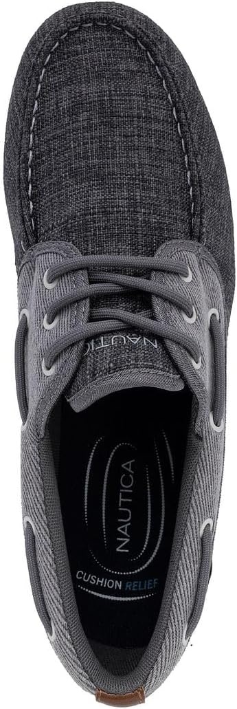 image:imageNautica Mens Casual Boat Shoes MocToe Loafers with Cushioned Insole Deck Fashion SneakerCharcoalando