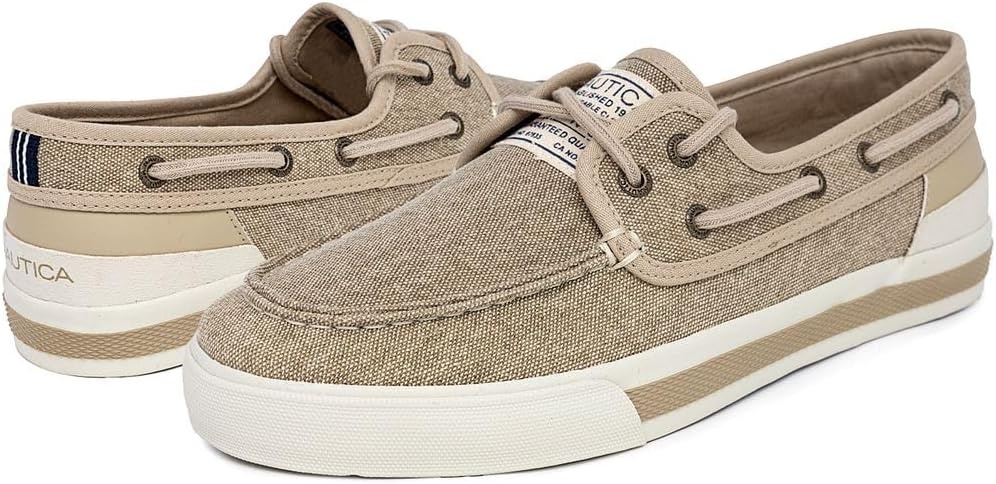 image:imageNautica Mens Casual Boat Shoes MocToe Loafers with Cushioned Insole Deck Fashion SneakerNaturaljempol