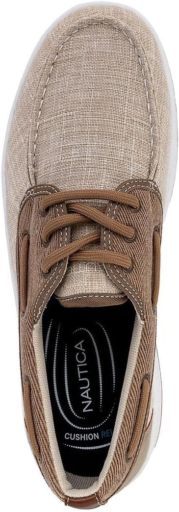 image:imageNautica Mens Casual Boat Shoes MocToe Loafers with Cushioned Insole Deck Fashion SneakerTaupeando