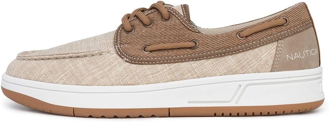 image:imageNautica Mens Casual Boat Shoes MocToe Loafers with Cushioned Insole Deck Fashion SneakerTaupeando