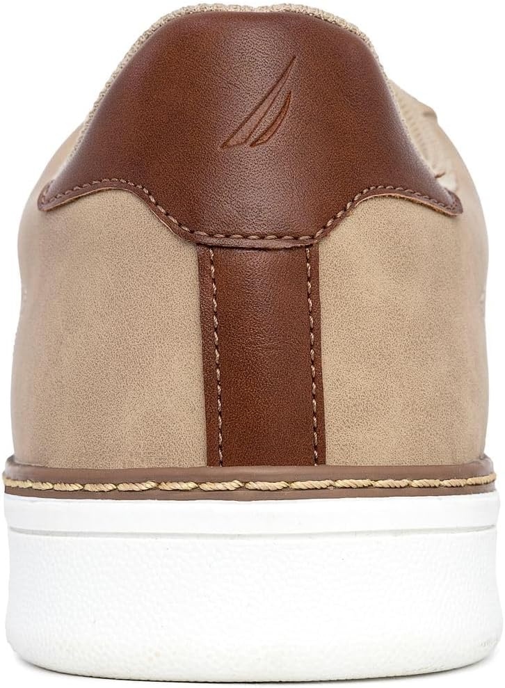 image:imageNautica Mens Casual Court Fashion Sneakers Classic LowTop LaceUp Shoes Comfortable Everyday Walking Style with Durable Outsole and Vegan Leather UpperSandjalad