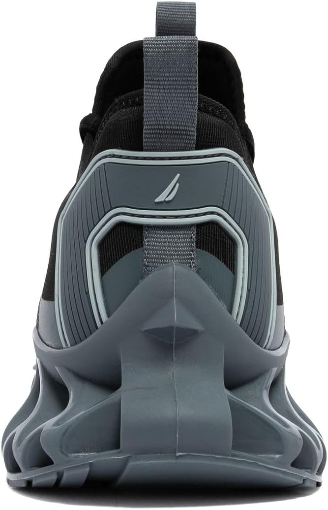 image:imageNautica Mens Casual Fashion Sneakers Lightweight LaceUp Athletic Walking Shoes for Gym amp Tennis ComfortableBlack Bluewyern