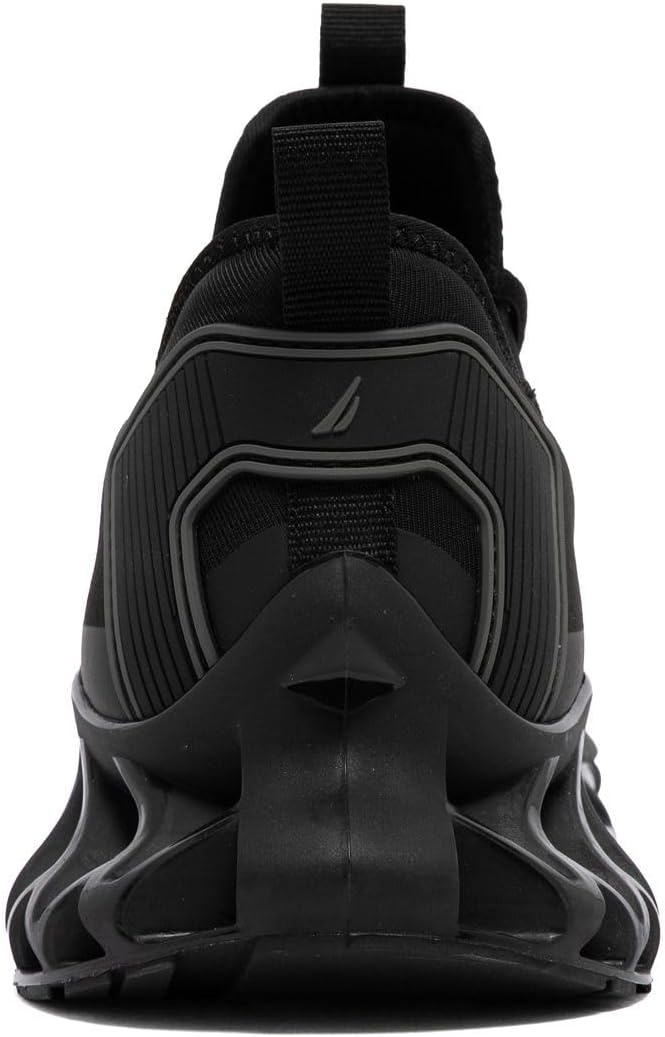image:imageNautica Mens Casual Fashion Sneakers Lightweight LaceUp Athletic Walking Shoes for Gym amp Tennis ComfortableBlack Charcoalwyern