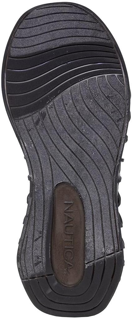 image:imageNautica Mens Casual Fashion Sneakers Lightweight LaceUp Athletic Walking Shoes for Gym amp Tennis ComfortableBlackGrey