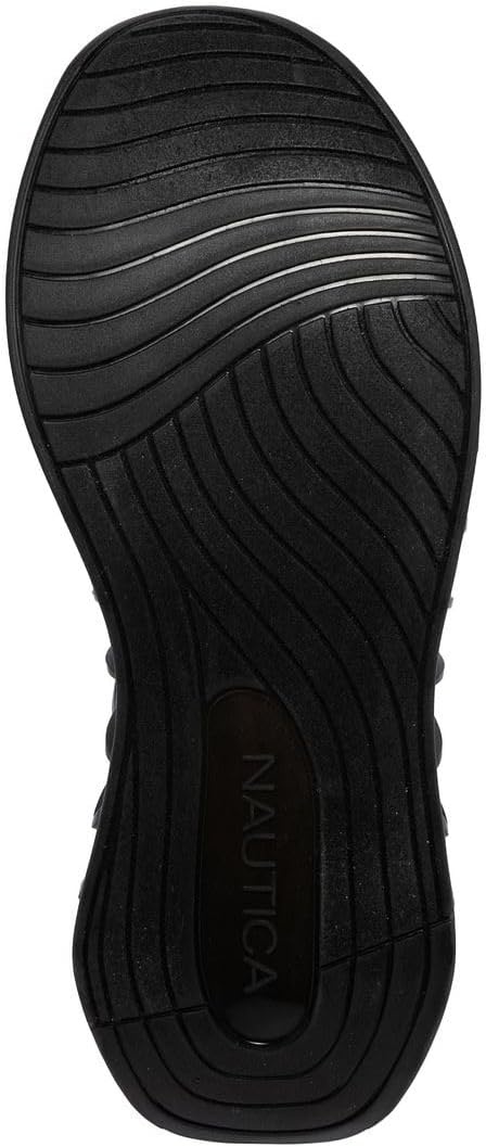 image:imageNautica Mens Casual Fashion Sneakers Lightweight LaceUp Athletic Walking Shoes for Gym amp Tennis ComfortableBlacklazith