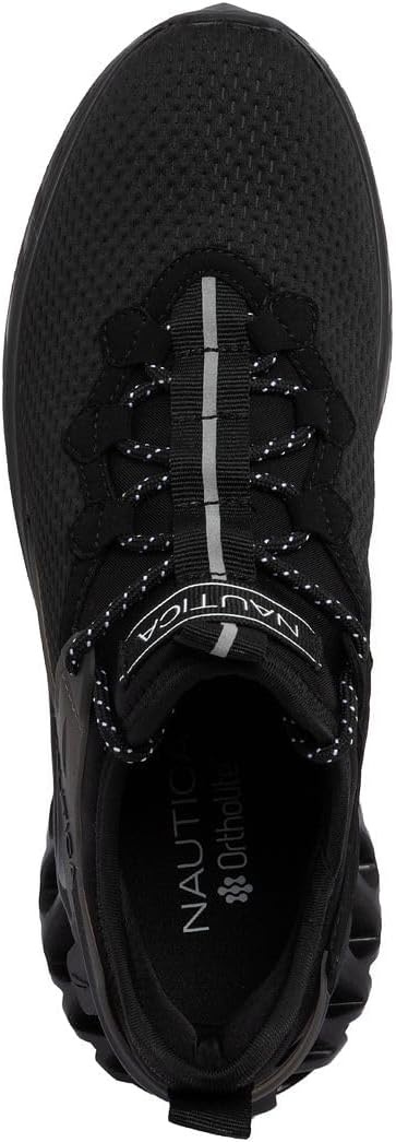image:imageNautica Mens Casual Fashion Sneakers Lightweight LaceUp Athletic Walking Shoes for Gym amp Tennis ComfortableBlackwandal