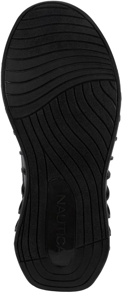 image:imageNautica Mens Casual Fashion Sneakers Lightweight LaceUp Athletic Walking Shoes for Gym amp Tennis ComfortableNavy Black