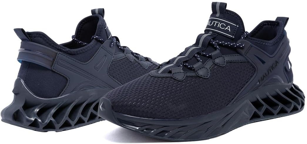 image:imageNautica Mens Casual Fashion Sneakers Lightweight LaceUp Athletic Walking Shoes for Gym amp Tennis ComfortableNavy Tonalwandal