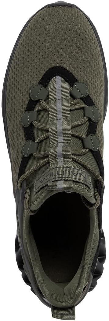 image:imageNautica Mens Casual Fashion Sneakers Lightweight LaceUp Athletic Walking Shoes for Gym amp Tennis ComfortableOlive Blackwandal