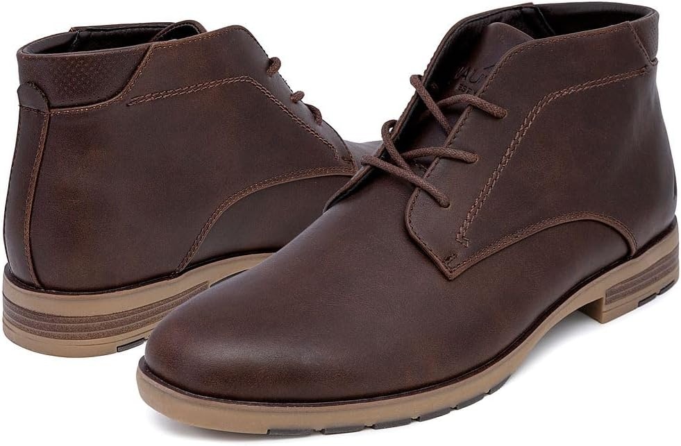 image:imageNautica Mens Chukka Boot Dress Casual LaceUp Ankle Shoe Oxfords amp Desert BootsLargobrown