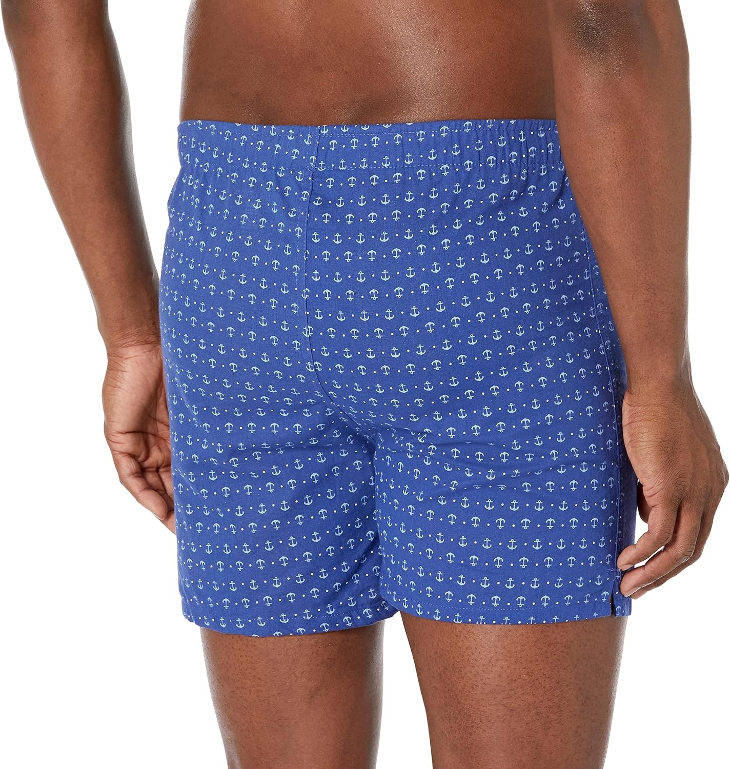 image:imageNautica Mens Classic Cotton 3Pack Woven BoxersAero BluePeacoatAnchor Bright Cobalt