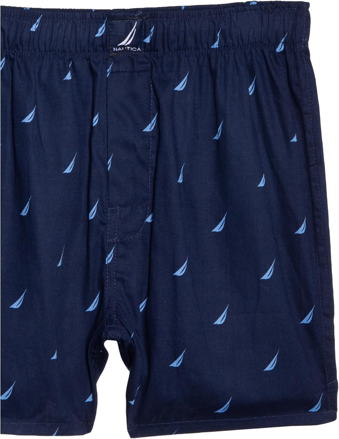image:imageNautica Mens Classic Cotton 3Pack Woven BoxersAero BlueSea CobaltSails Peacoat