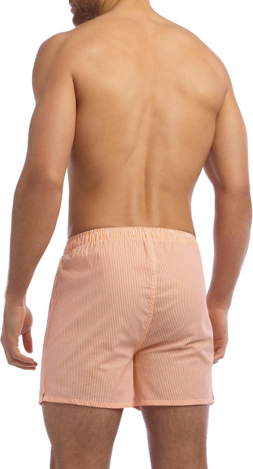image:imageNautica Mens Classic Cotton 3Pack Woven BoxersBlueYellowPeach