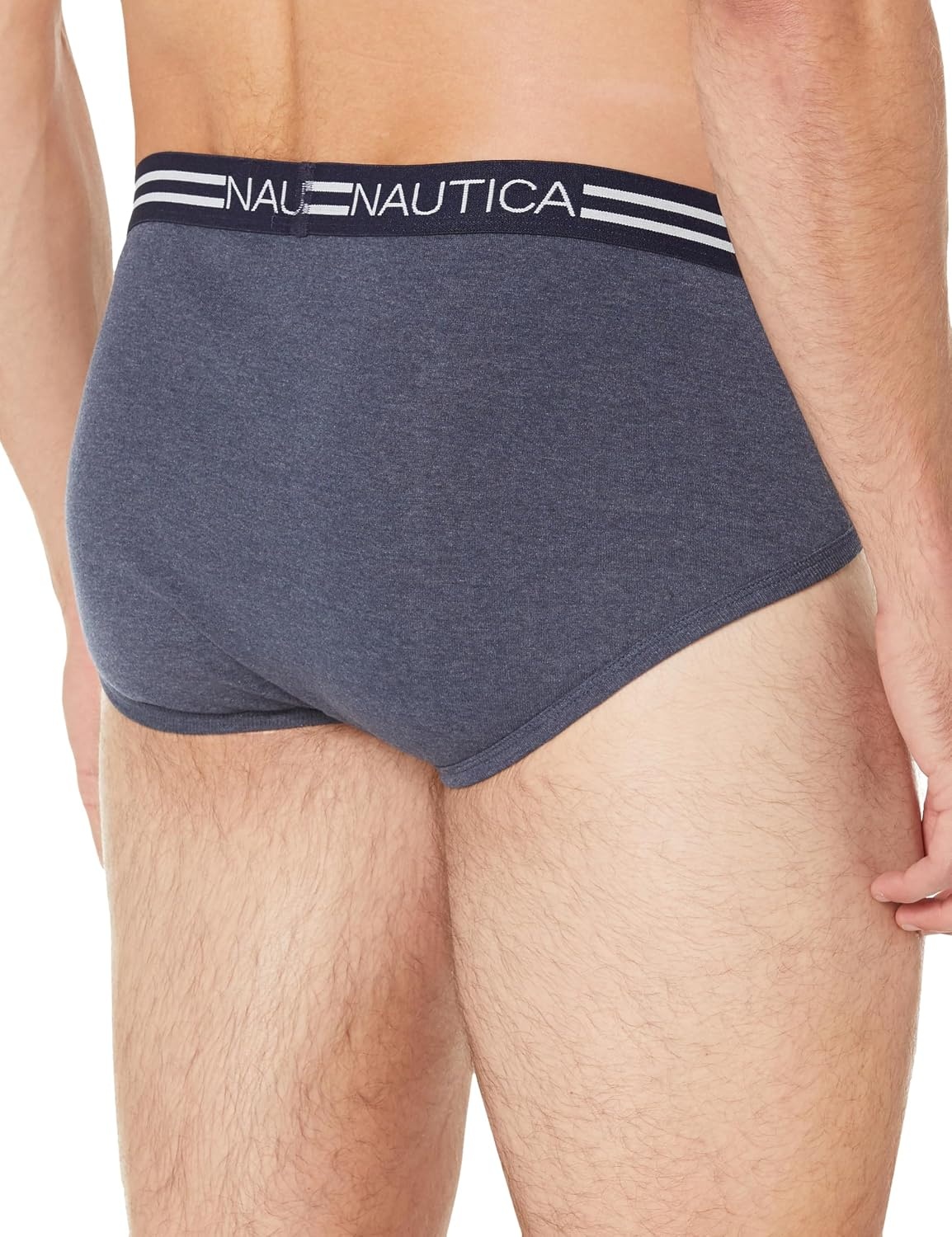 image:imageNautica Mens Classic Cotton 3pack Fly Front BriefsPeacoat HeatherCharcoal HeatherHeather Grey