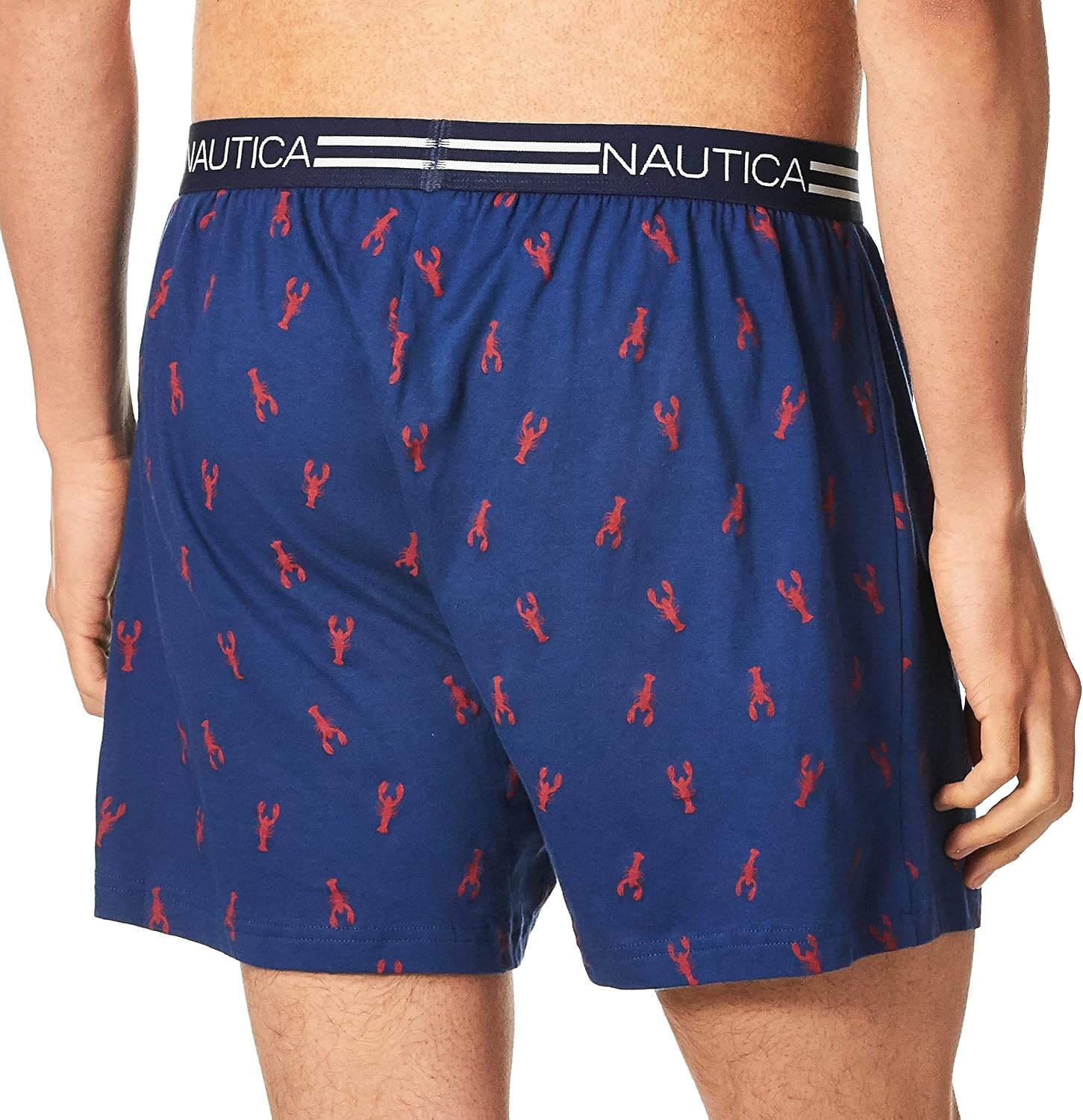 image:imageNautica Mens Classic Cotton Loose Knit BoxerLobsterestate Blue