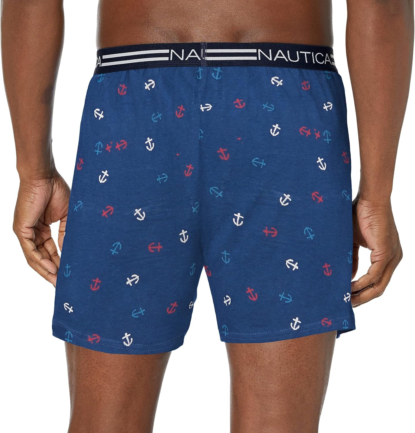 image:imageNautica Mens Classic Cotton Loose Knit BoxerScribble AnchorUndercurrent