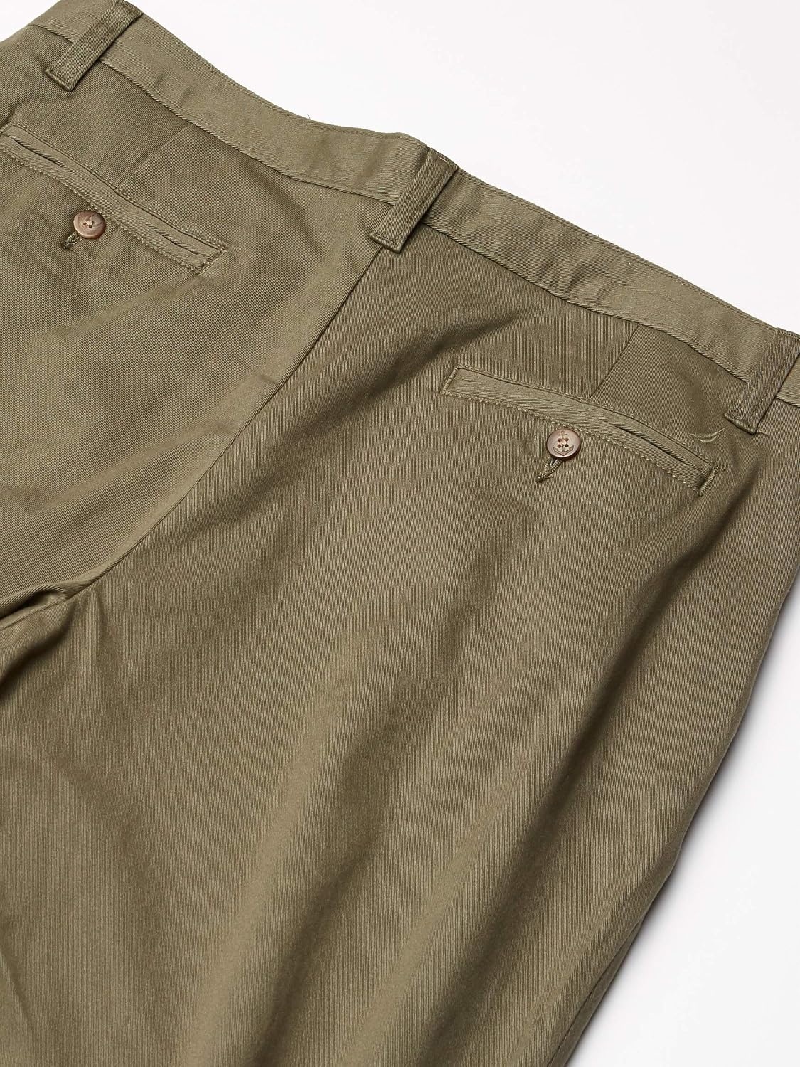 image:imageNautica Mens Classic Fit Flat Front Stretch Solid Chino Deck Pant