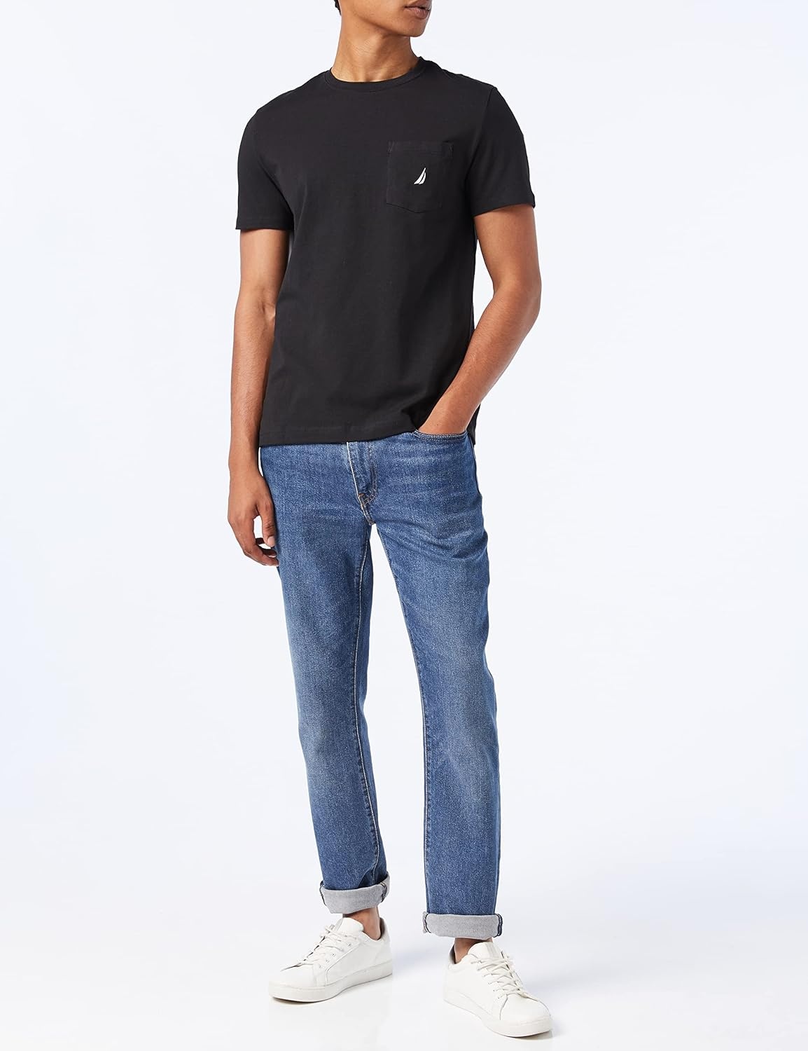 image:imageNautica Mens Classic Fit Pocket TShirtBlack