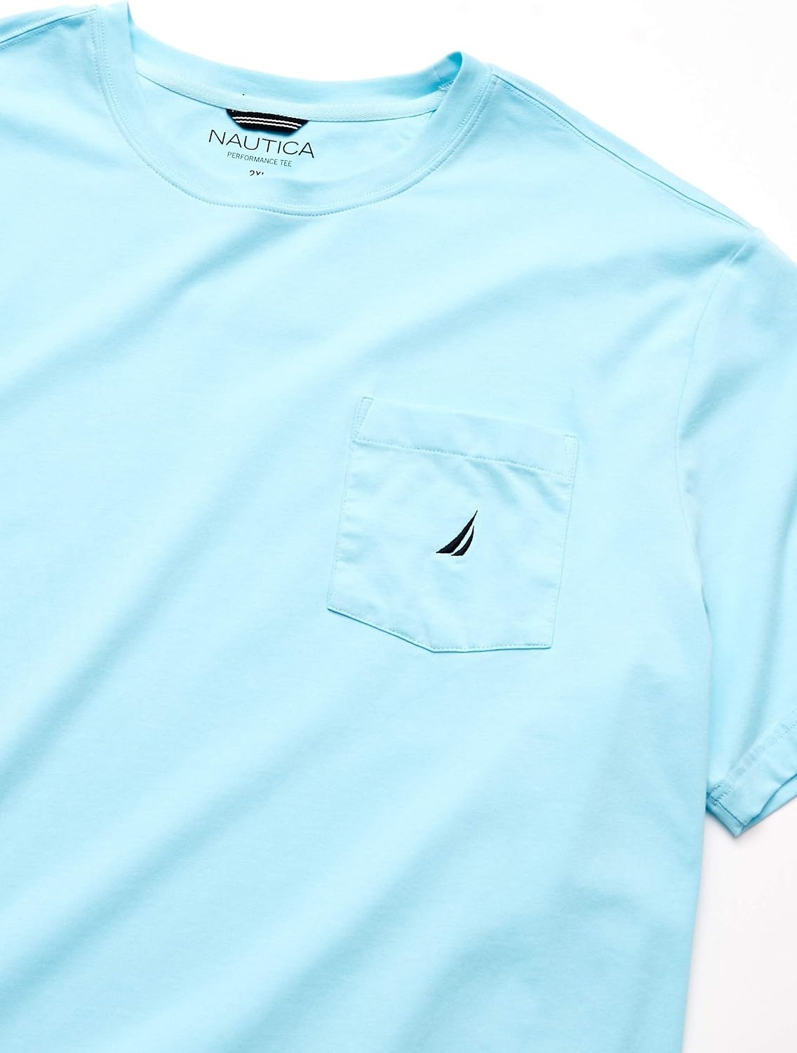 image:imageNautica Mens Classic Fit Pocket TShirtBright Aqua