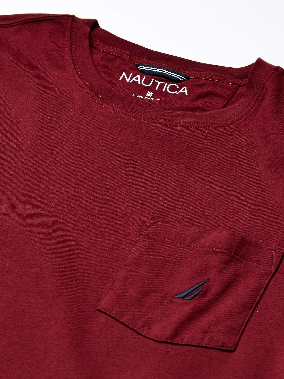 image:imageNautica Mens Classic Fit Pocket TShirtBurgundy Red