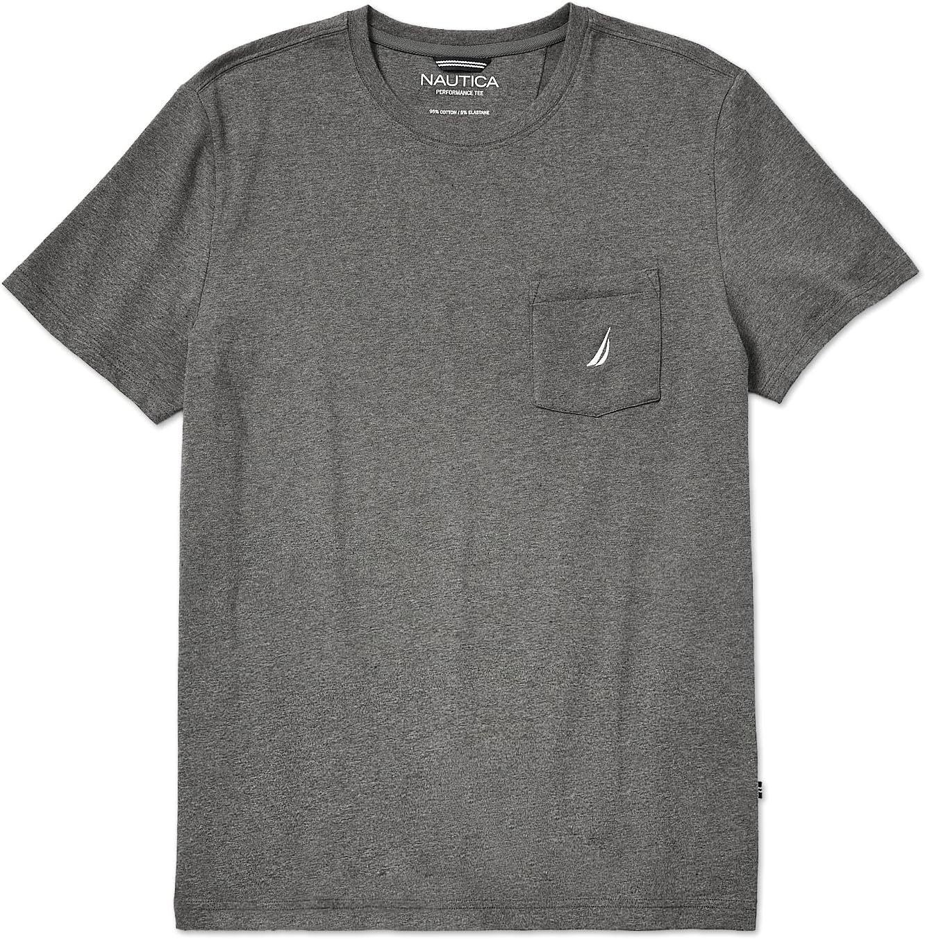 image:imageNautica Mens Classic Fit Pocket TShirtCharcoal Heather Light