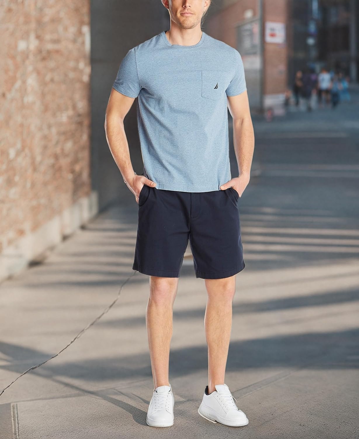 image:imageNautica Mens Classic Fit Pocket TShirtDeep Anchor Heather