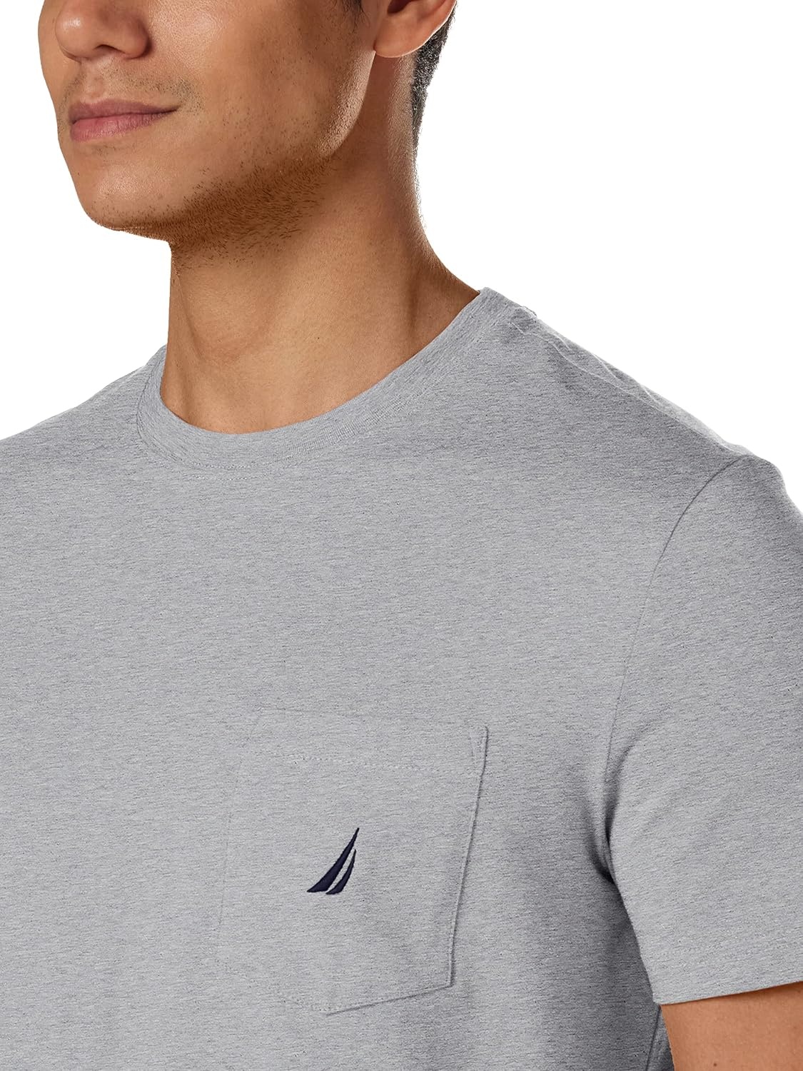 image:imageNautica Mens Classic Fit Pocket TShirtGrey Heather