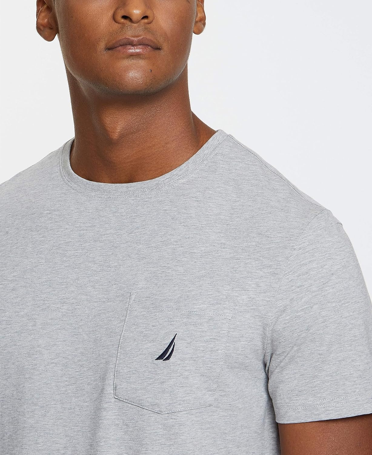 image:imageNautica Mens Classic Fit Pocket TShirtGrey Heather