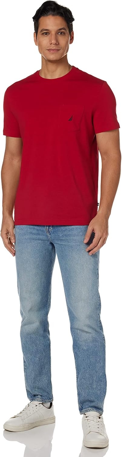 image:imageNautica Mens Classic Fit Pocket TShirtNautica Red
