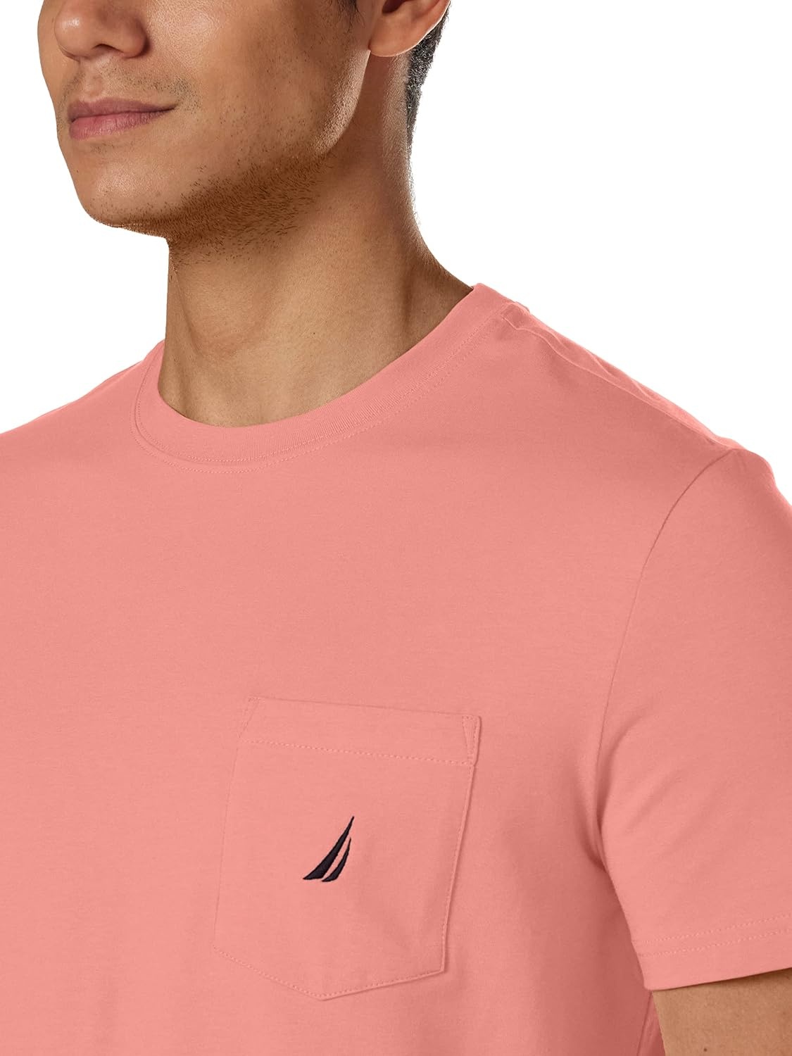 image:imageNautica Mens Classic Fit Pocket TShirtPale Coral