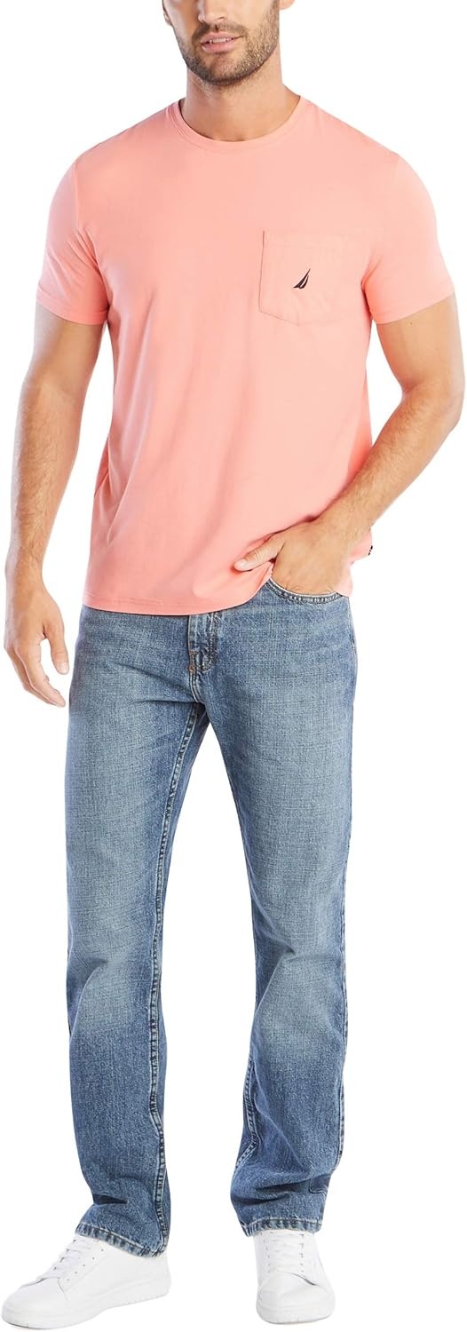 image:imageNautica Mens Classic Fit Pocket TShirtPale Coral Red