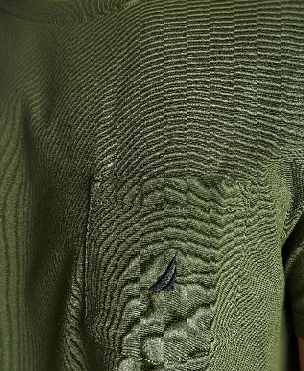 image:imageNautica Mens Classic Fit Pocket TShirtPine Forest Green